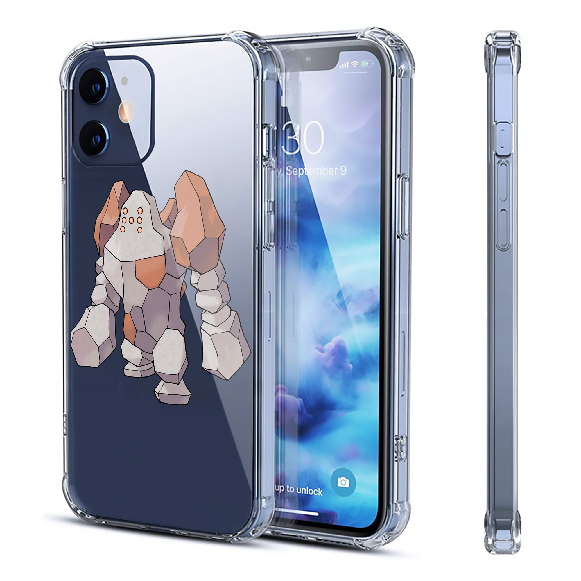 （画像用） ポケットモンスター Pokémon 【iPhone 12シリーズ対応】透明スマホケース（クリアソフトケース）